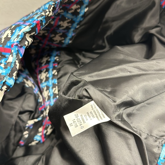 Woman Within Puffer Vest Sleeveless Full Zip Houndstooth Plaid Plus Size 14 16 - Picture 7 of 8